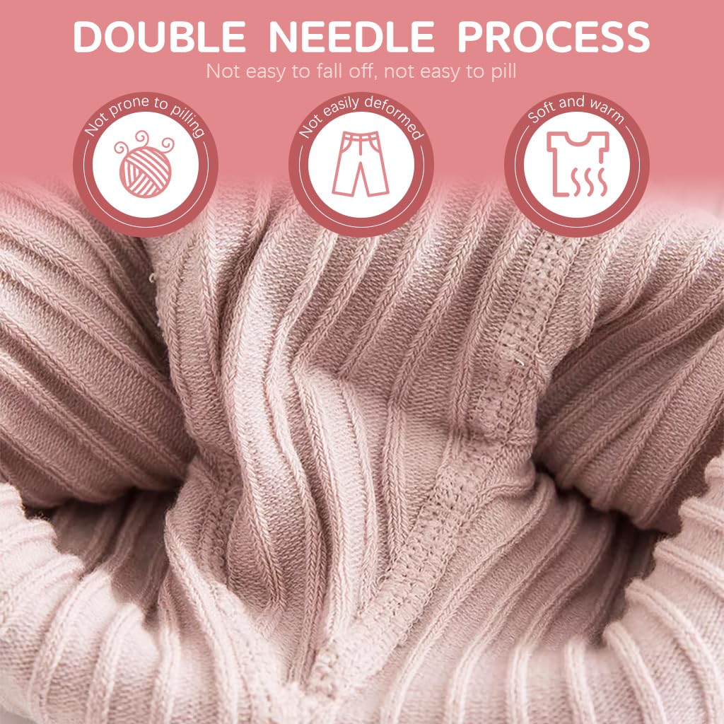 SNOWIE SOFT Baby Cotton Leggings for Girls 12–24 Month with Open Crotch Design | Soft & Warm