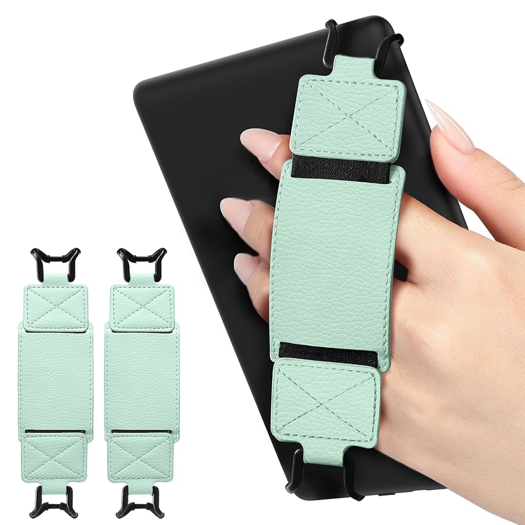 ZORBES® 2 Pcs Secure Hand Strap for Kindle and Tablets, High Elasticity Versatile and Lightweight Finger Grip Holder for 6-7.5