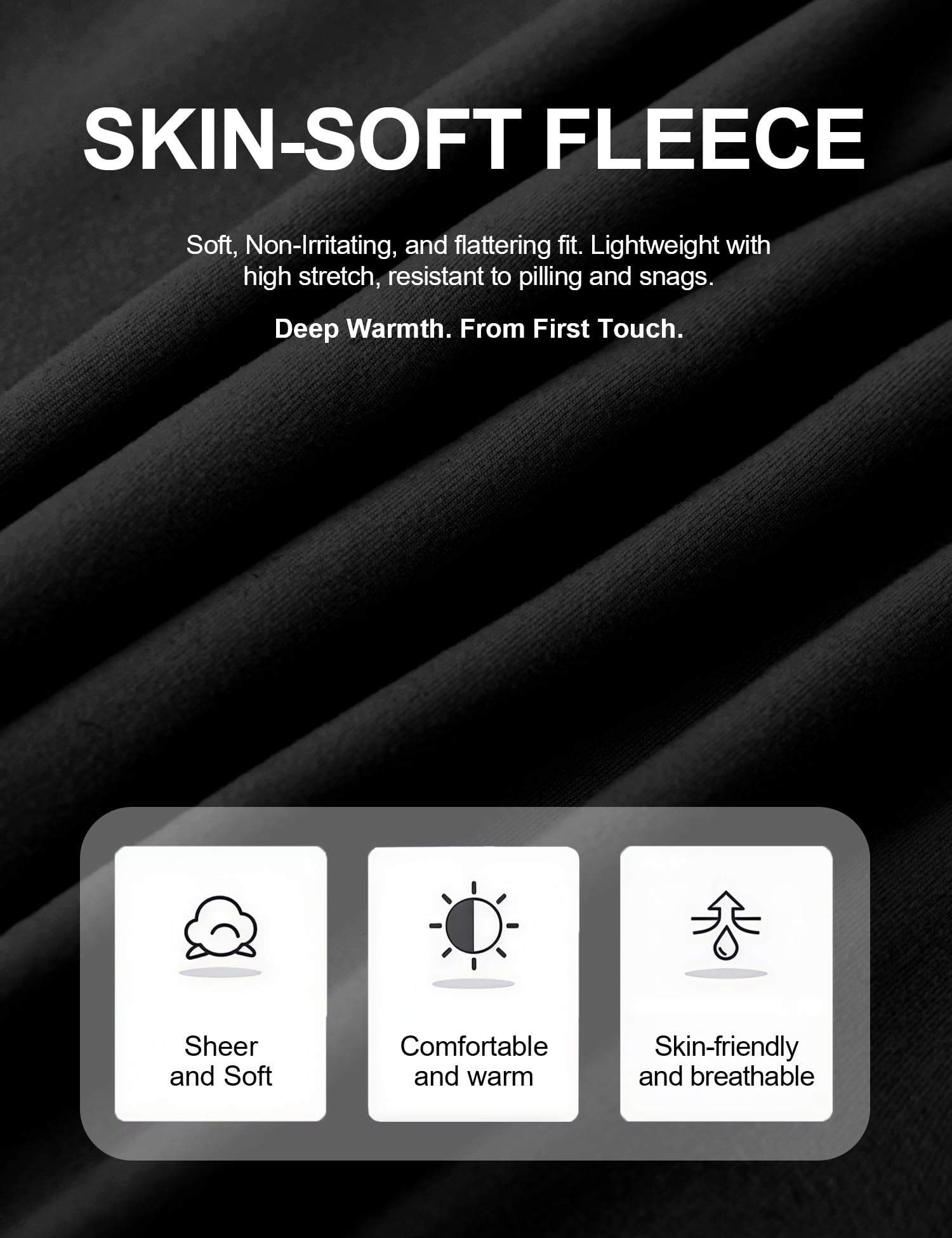 Venzina Women’s Long Sleeve Mock Neck Top for Fall and Winter Layering | Soft Stretch Slim Fit Blouse