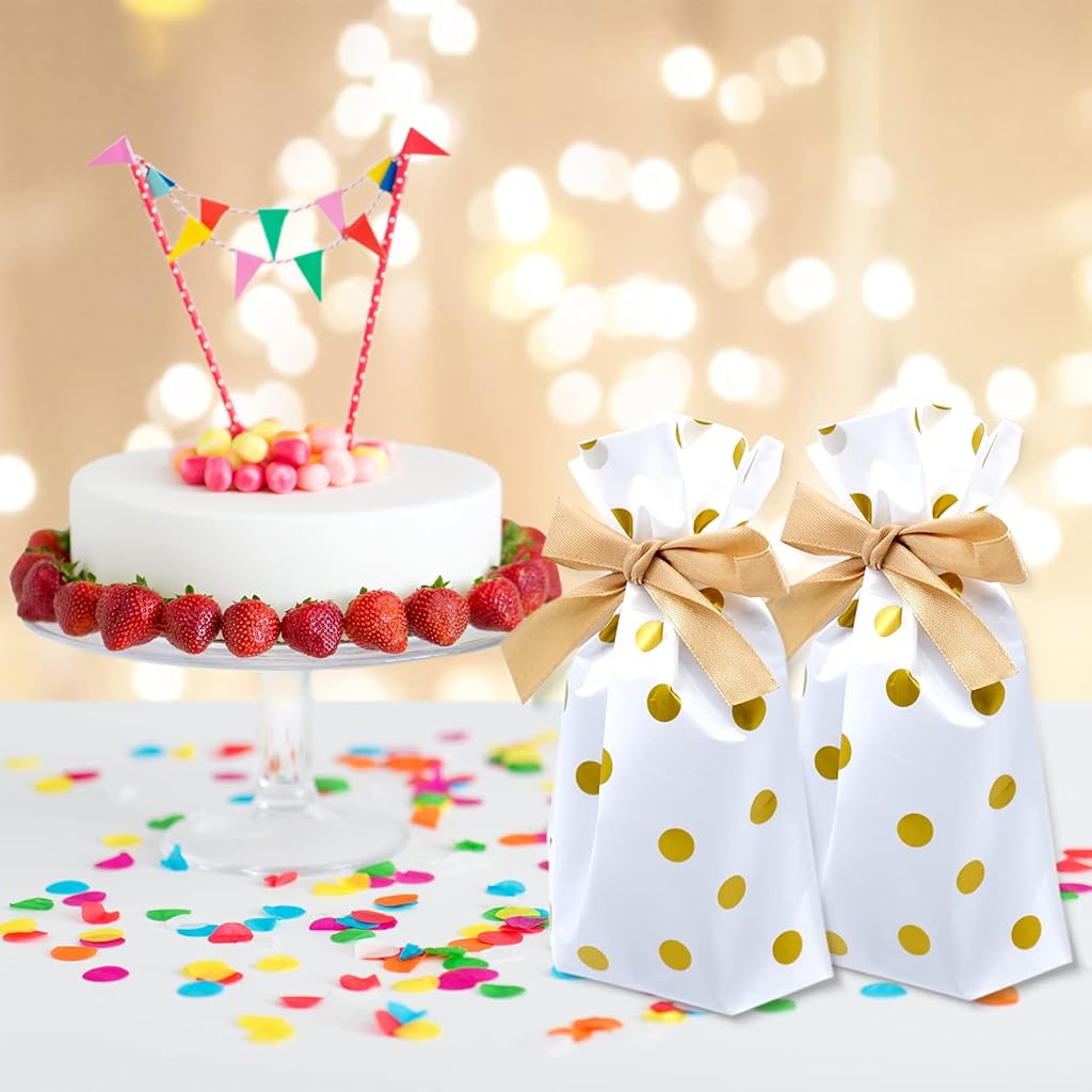 ZIBUYU® Pack of 25 Gift Bags with Drawstring Candy Bags
