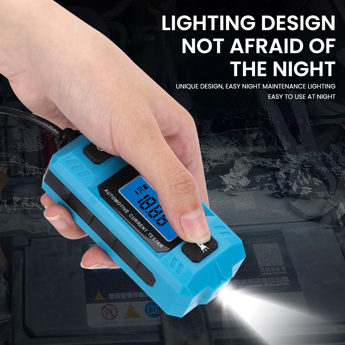 Serplex Car Circuit Tester for Automotive Fuse Diagnosis with LCD Display and LED Light 48V