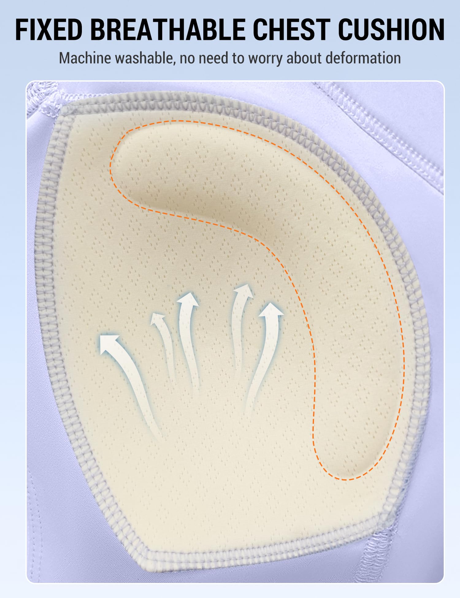 Venzina Women’s High Support Sports Bra for Running and Gym with Criss Cross Back | Quick Dry Mesh Panels and Fixed Pads Purple L