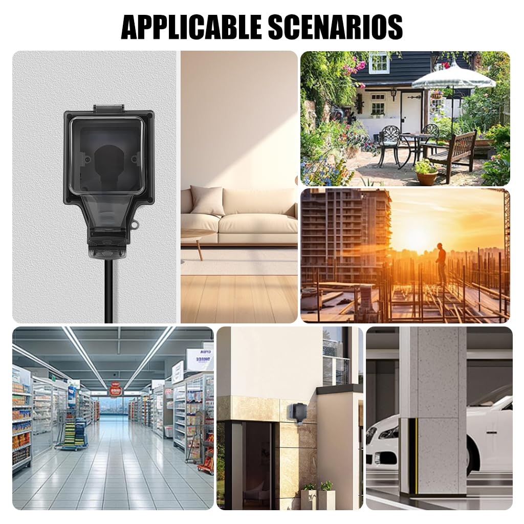 Serplex Electrical Box Cover for Outdoor and Indoor Use featuring Flip Up Lid and IP66 Waterproof 86x86mm | ABS Copper Construction