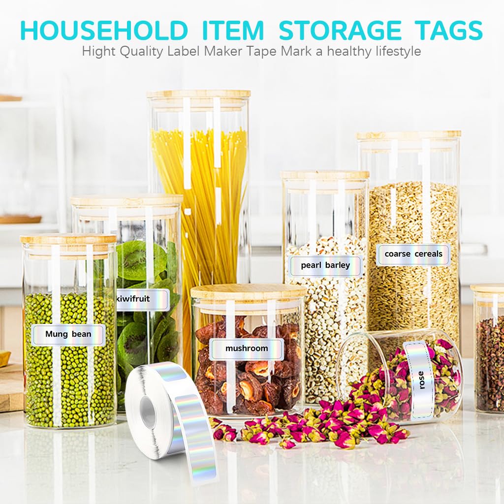 Zeitel Mini Thermal Label Printer Paper Roll for Office with Strong Adhesive | 12x40mm 160 Pcs