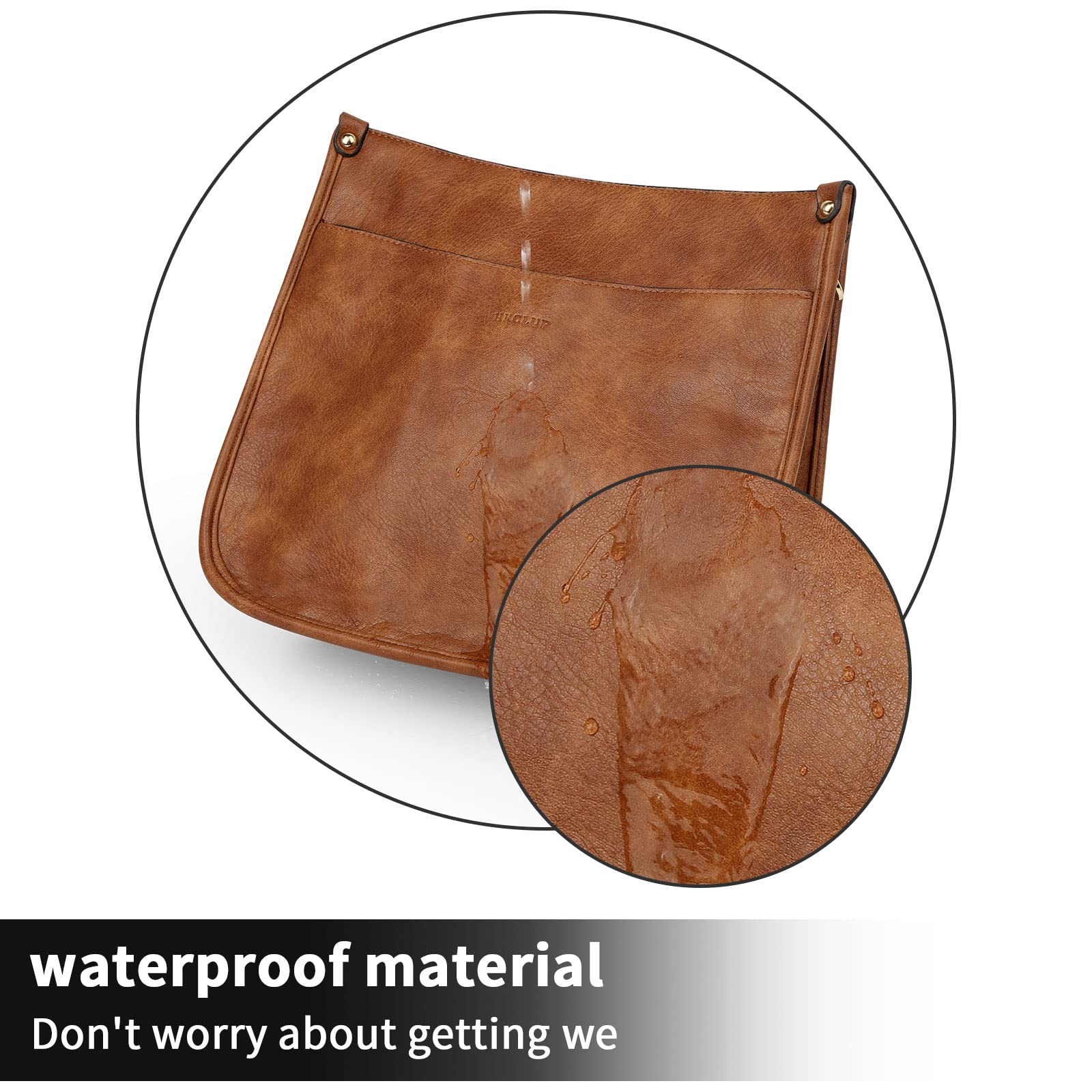 PALAY Tote Bag Women Shoulder Bag Crossbody Bag with Detachable Wide Shoulder Strap PU Tote Bag Sling Bag for Women Tote Bag for Daily, Commuting, Travel, Vintage Brown Tote Bag