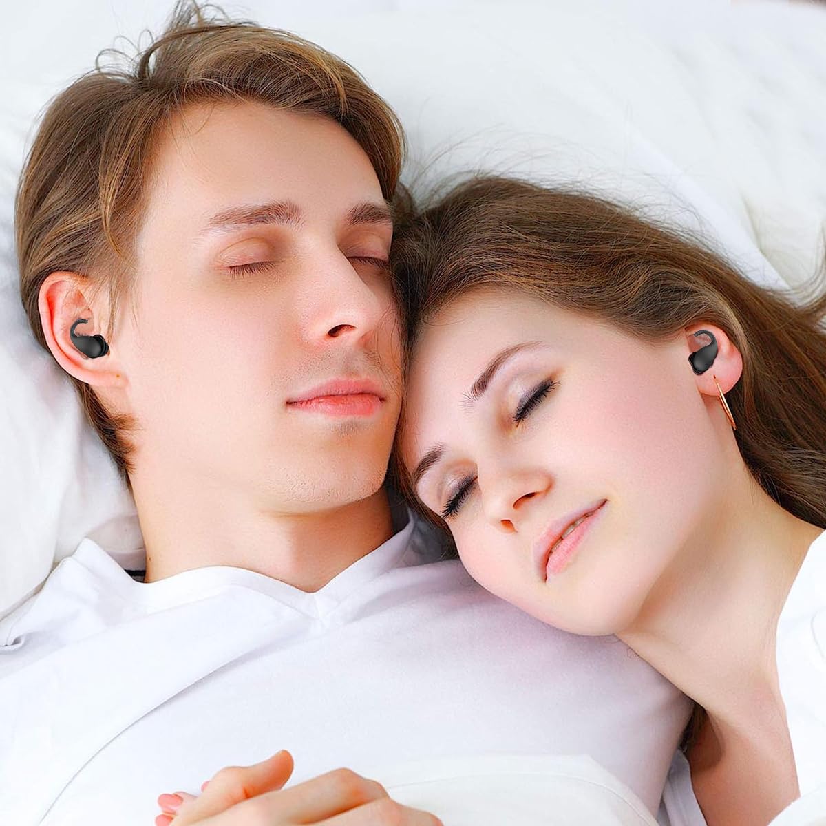 HANNEA Ear Plugs for Sleeping with 32 dB Triple Layer Noise Reduction Silicone | Black