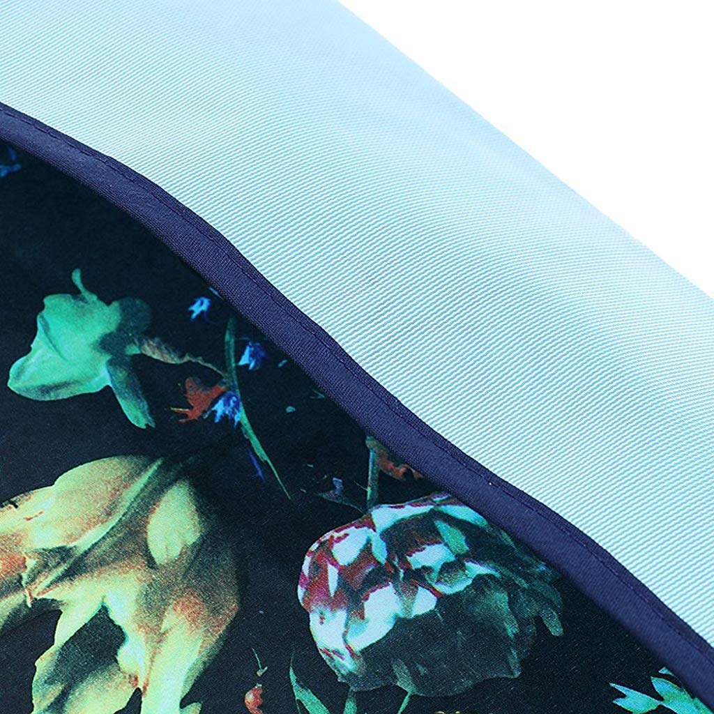 HASTHIP Adult Bibs Clothing Protectors with Waterproof Lining and Crumb Catcher 2 PCS | 65×45 cm Washable Floral Aprons