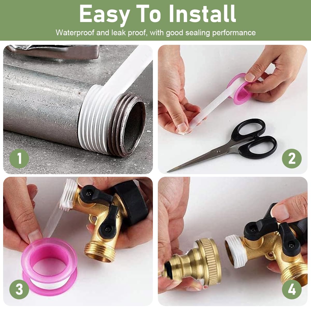 Supvox Garden Hose Splitter for Efficient Water Control with 2 Way Valves and Brass Body