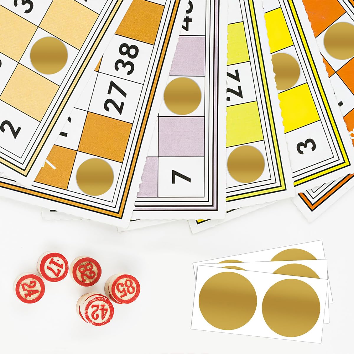 HASTHIP Scratch Off Stickers for Party Games and DIY Cards featuring 100pcs Golden Adhesive