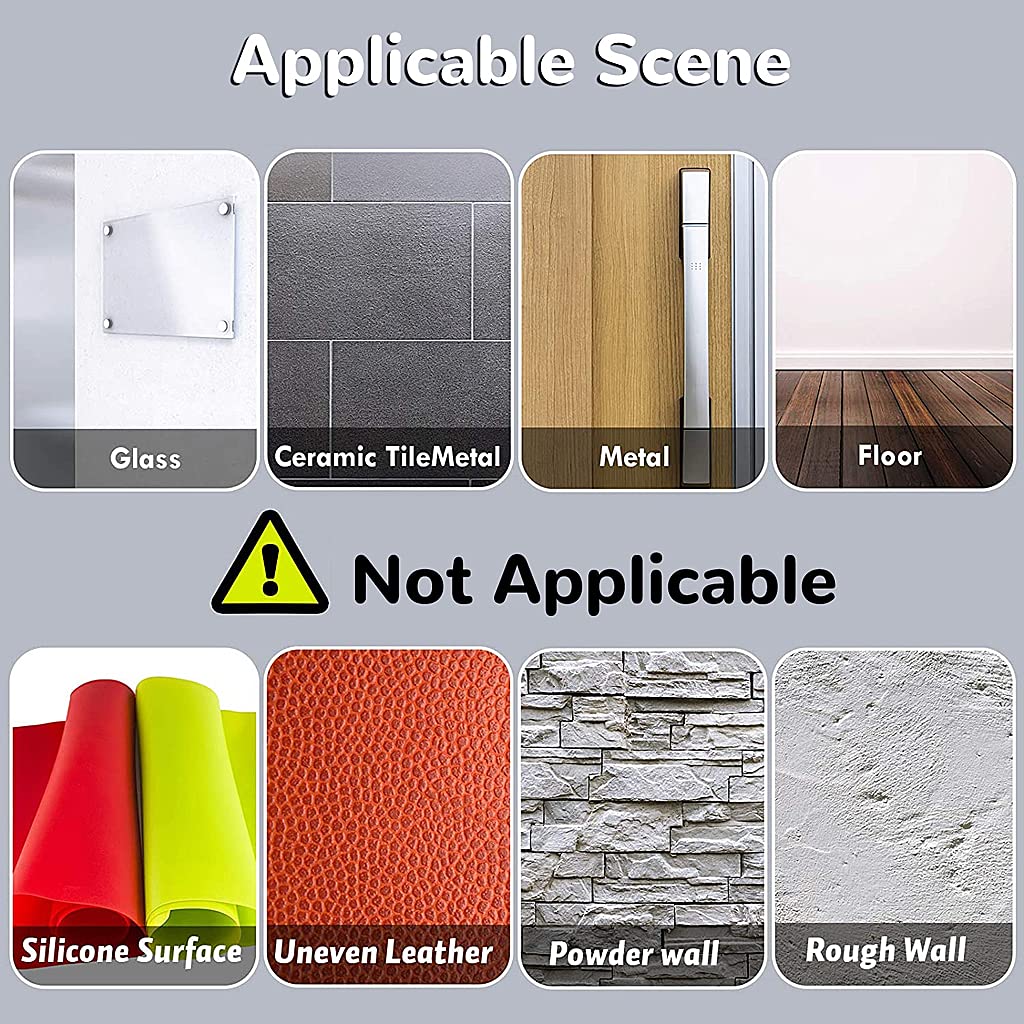 Magideal Adhesive Silicone Bumper Pads for Cabinets and Drawers 3x8 mm Clear 100 pcs Sheet