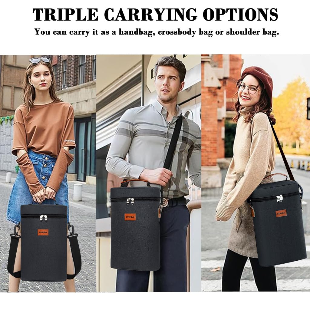 Supvox Thermal Cooler Bag for Wine with 7L Capacity and Zippered Closure | Dual Carry Options