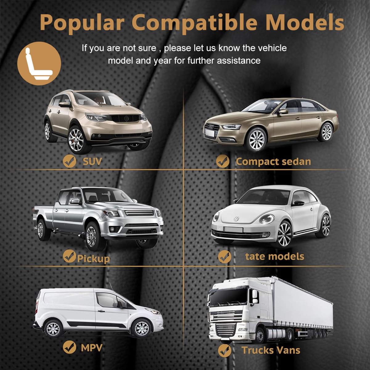 STHIRA Car Seat Cover for Front Seats with Dual Pocket Design 52x50cm | Bamboo Fiber Anti Slip Cushion