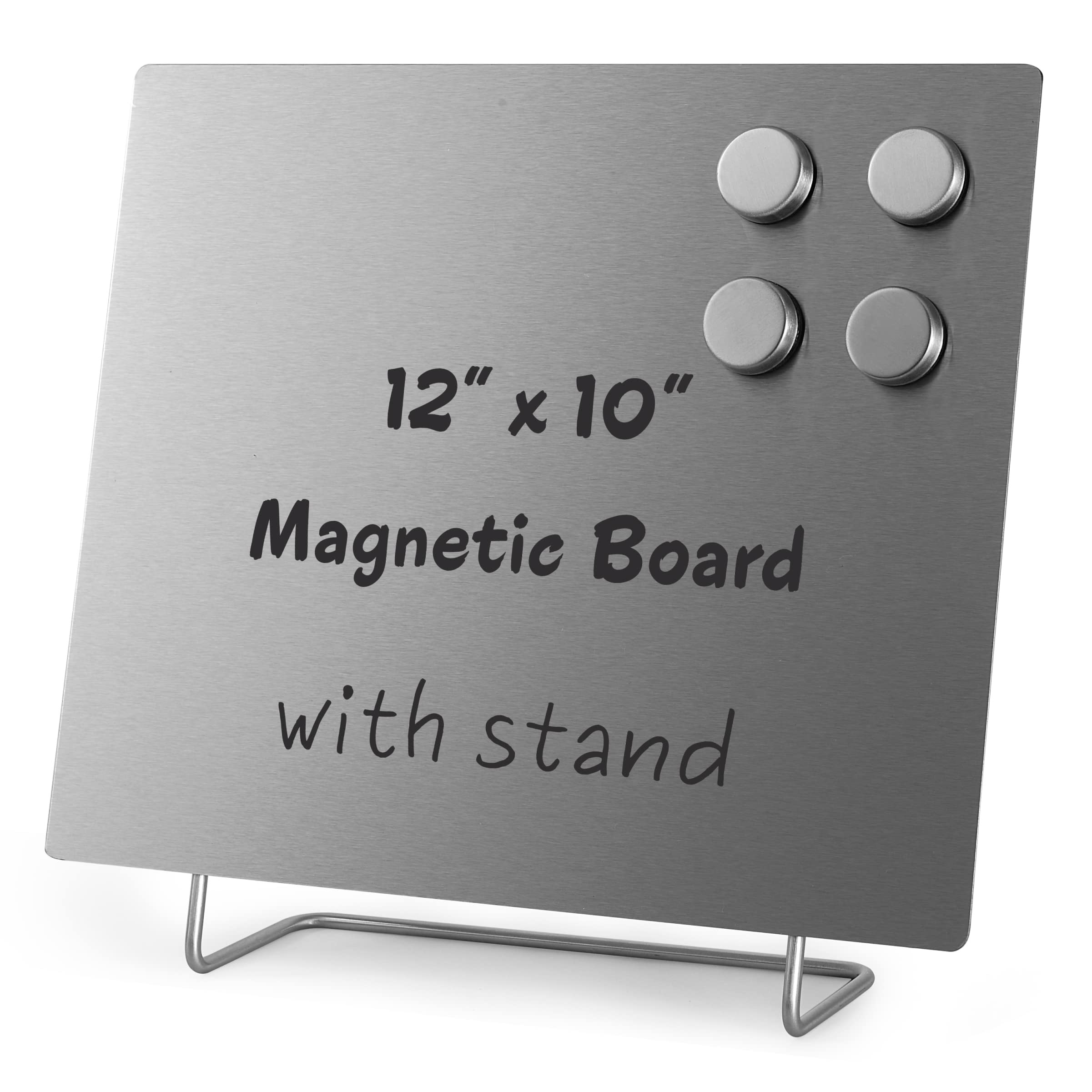 Climberty® Large Bulletin Board - Dry Erase Memo Board with Stand - Metal Easel for Magnet Display - 20x15 cm + 2 Magnets