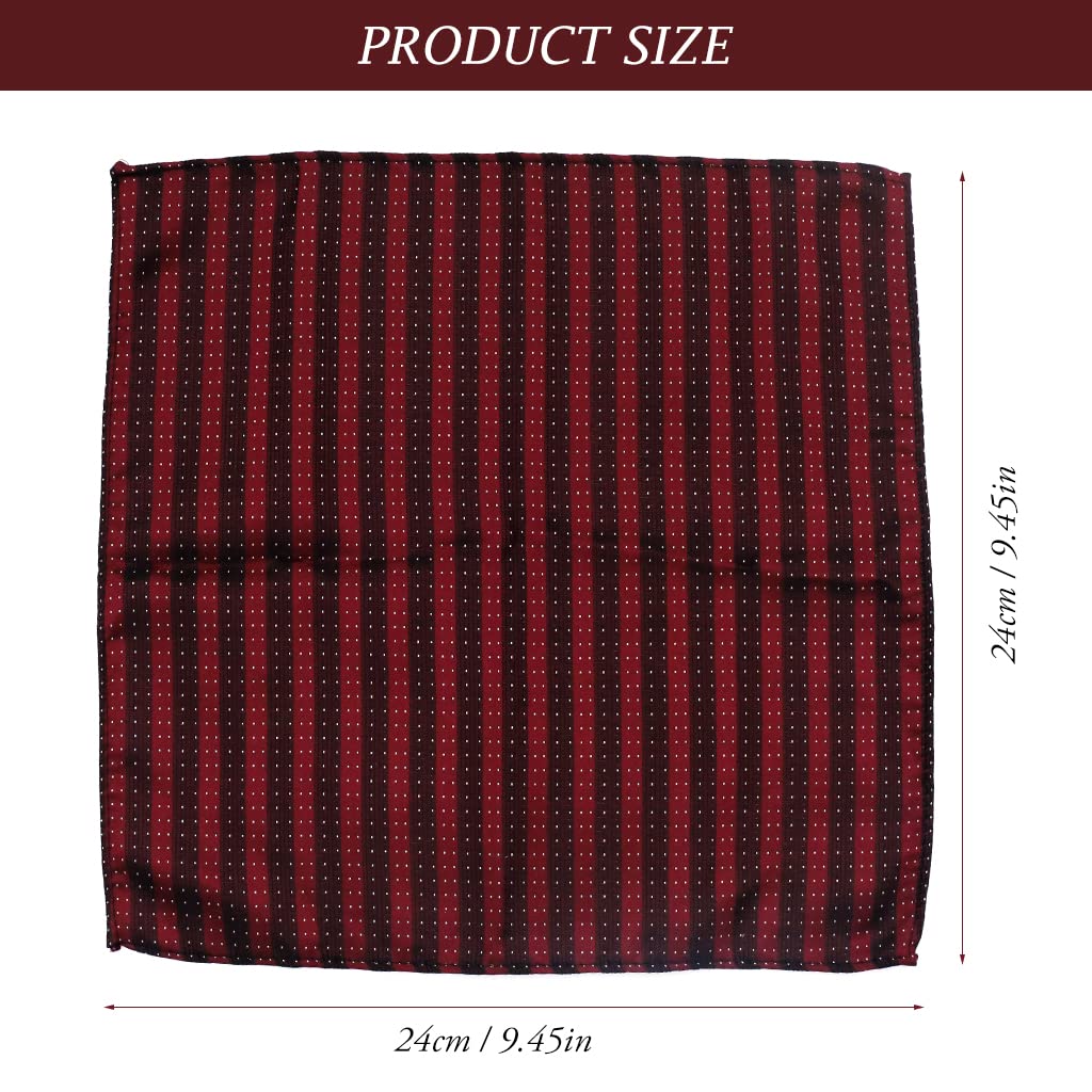 PALAY Men Suit Bow Tie Set for Formal Occasions with 4.3x2.7 in Bow Tie & Cufflinks | Maroon Red Polyester Silk