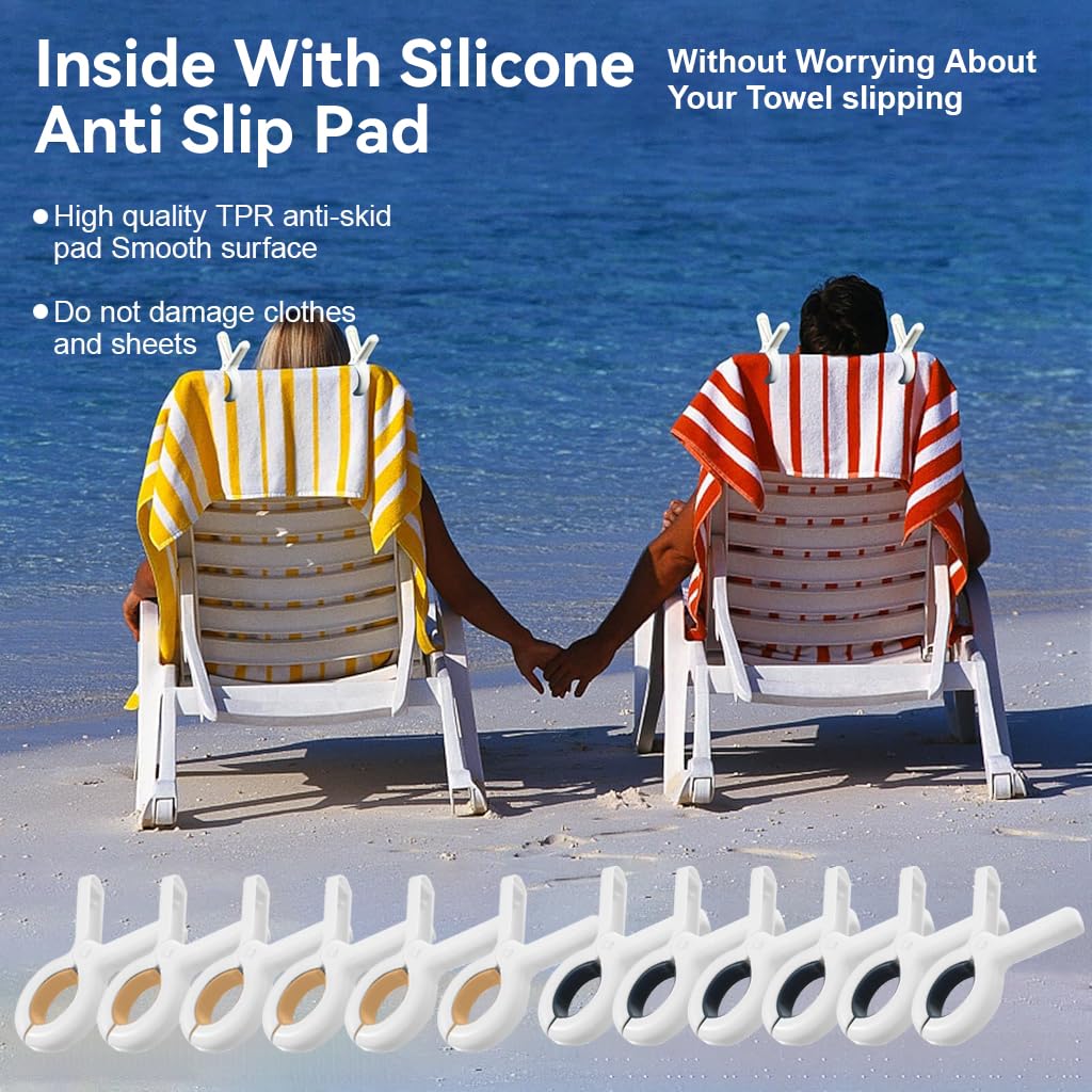 Supvox Clothesline Clips for Bed Sheets and Quilts featuring Spring Loaded Grip | 12Pcs Plastic Windproof Laundry Clips