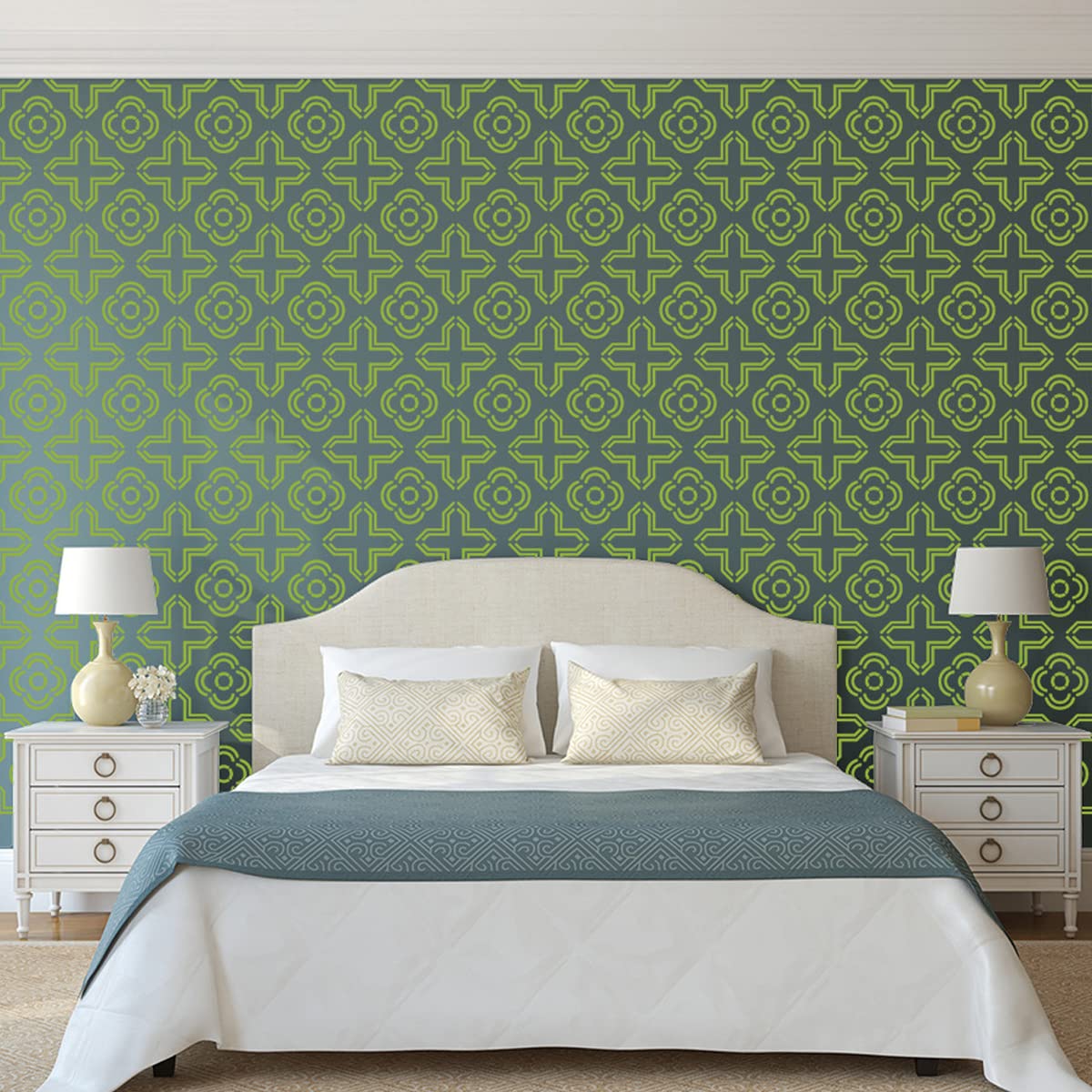 ELEPHANTBOAT Mandala Reusable Stencils for Art Painting for Home Decore, Crafting and Wardrobe Decor in 6X6 Inches Template