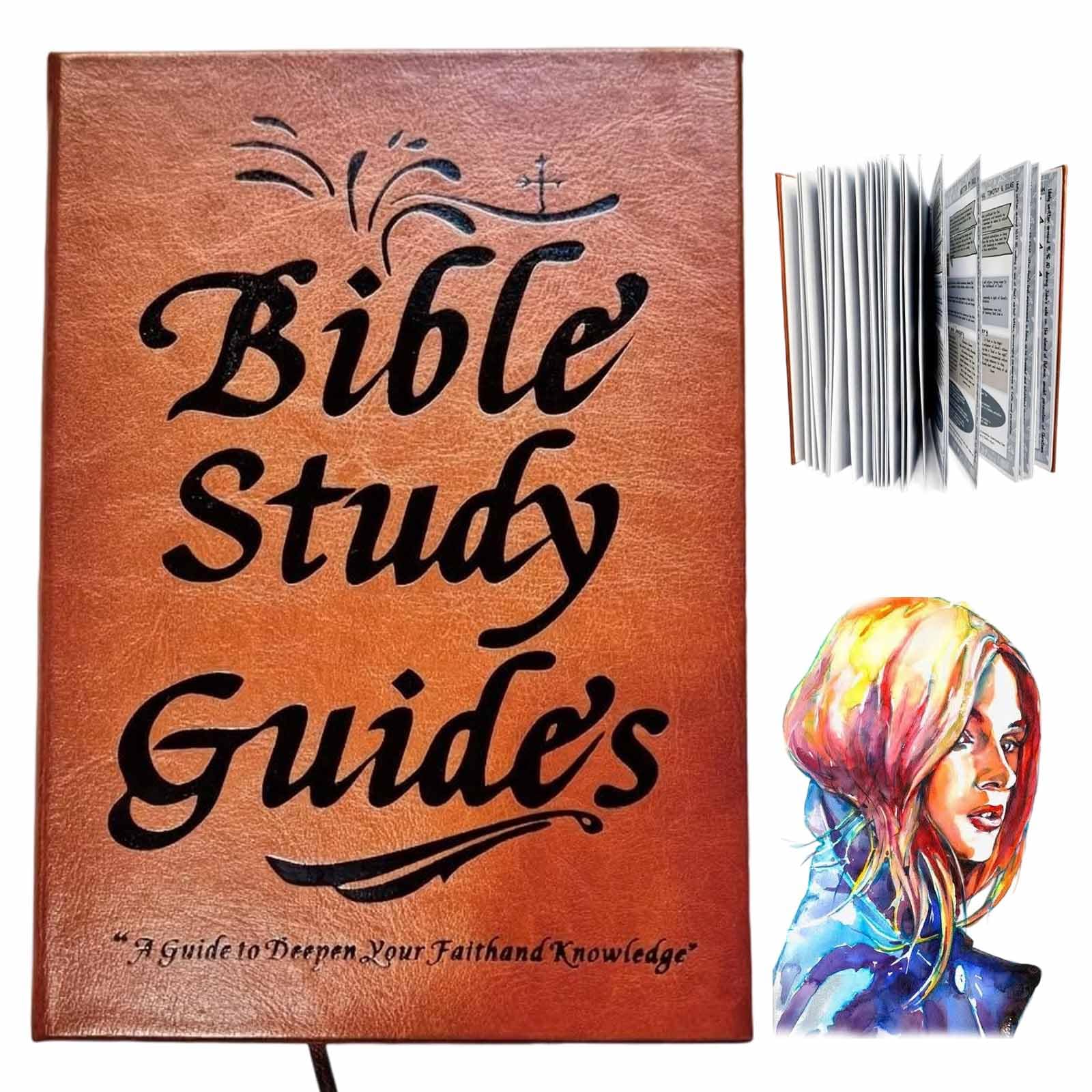 Climberty® 66-Page Bible Study Guide, Daily Devotional Journal, A Yearlong Bible Study Plan for Women-Daily Scripture Quotes, Religious Faith-Based Notebook, Strengthens Faith Prayer Reflections