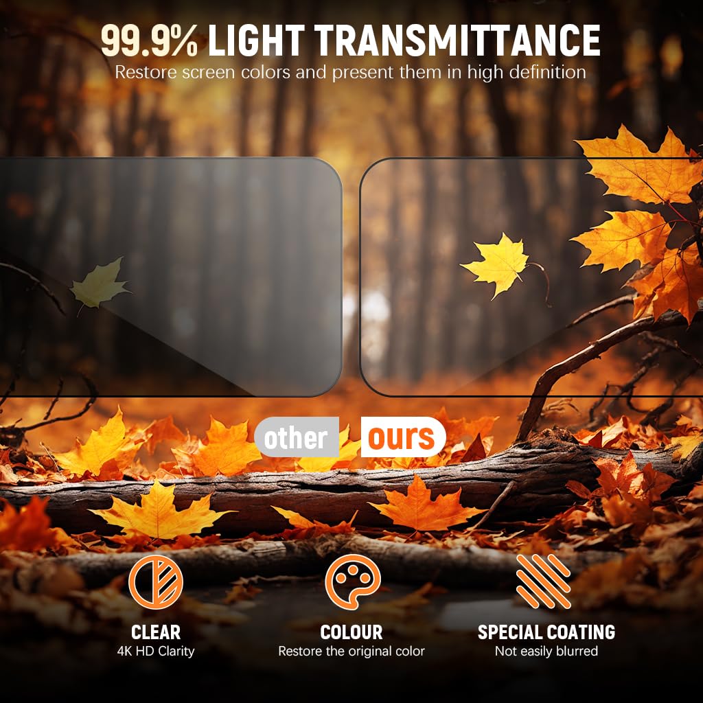 ZEITEL Tempered Glass Screen Guards for iPhone 16 Pro with 9H Hardness & Installation Frame | Full Coverage and Camera Lens Protection