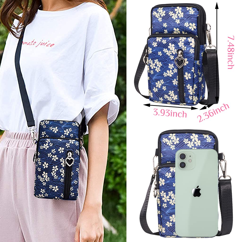 PALAY Phone Crossbody Bag for Women with 3 Layer Design and Waterproof Nylon Fabric | 19×10×6 cm Sling Purse
