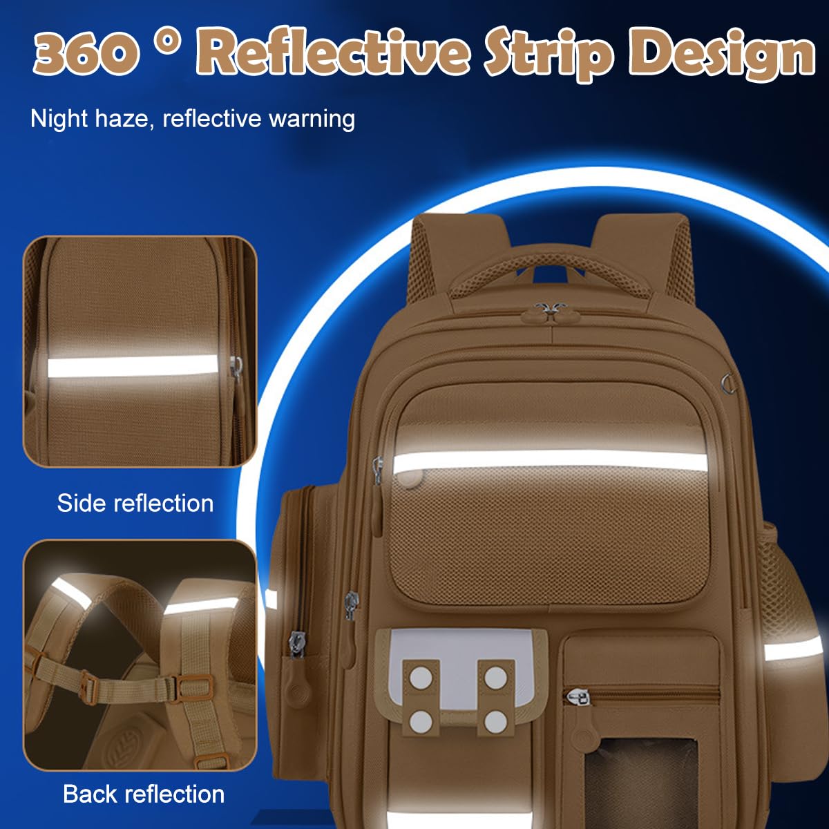 Climberty Capybara Backpack for Girls with 6 Badges and Post Cards featuring Ergonomic Support | Multi Compartment Kawaii School Bag