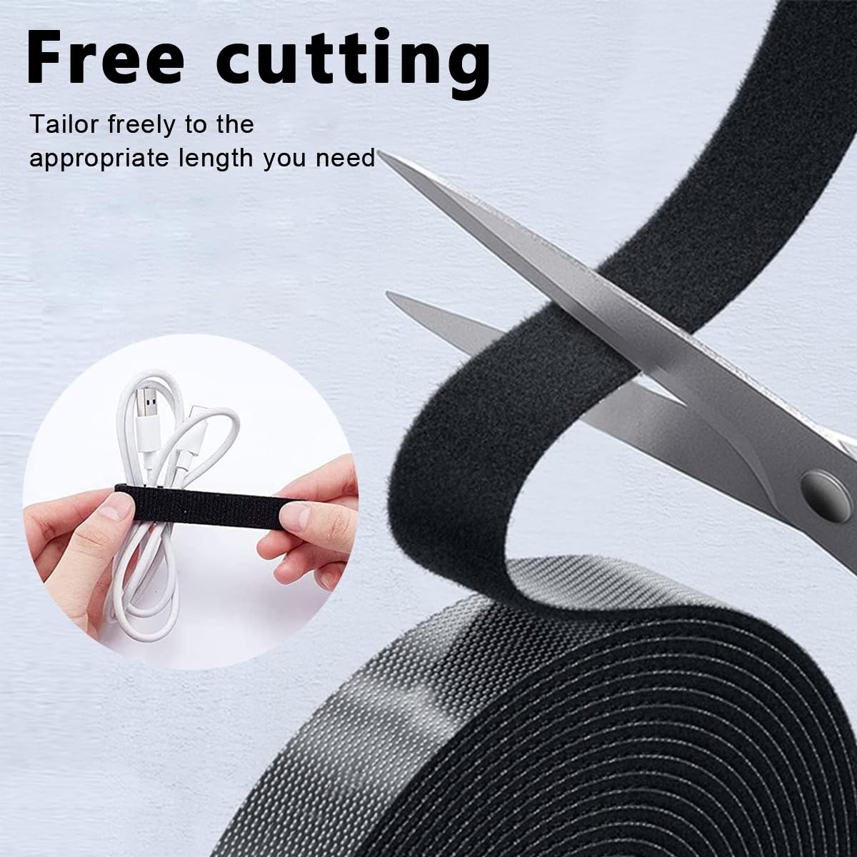 HASTHIP Cable Organizer Kit for Home and Office with 147pcs Accessories | Includes 34 Self Adhesive Clips and 2 Cable Sleeves