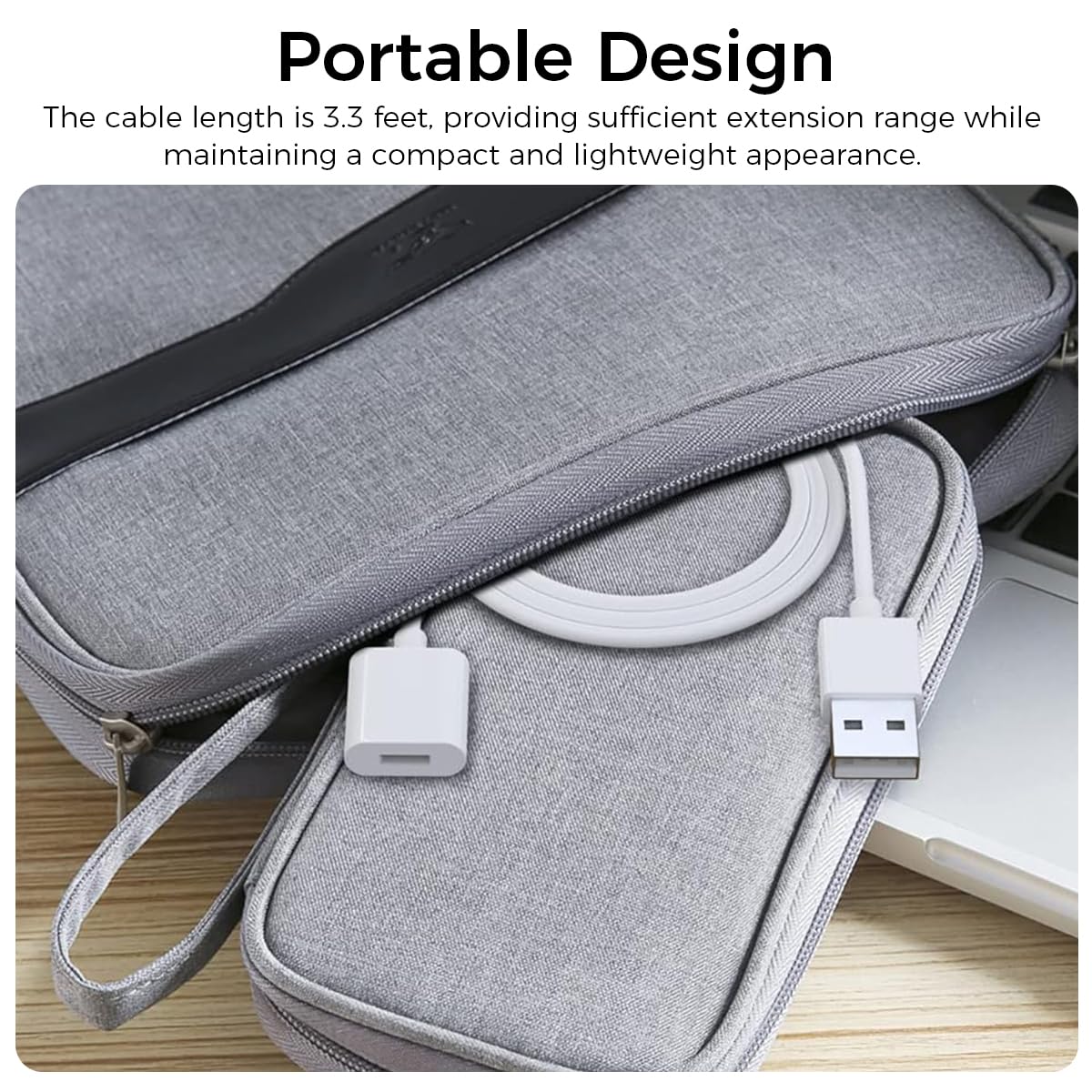 ZORBES USB C to Lightning Charging Cable for Apple Pencil 3.3ft featuring Reinforced Joint | Fast Charging and Data Sync