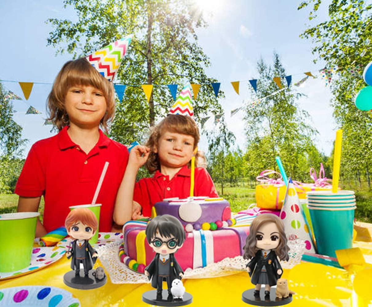 HASTHIP Harry Potter Action Figures Set for Cake Decoration with Pets and 10 cm Height | Collectible Toy Gift for Kids and Fans