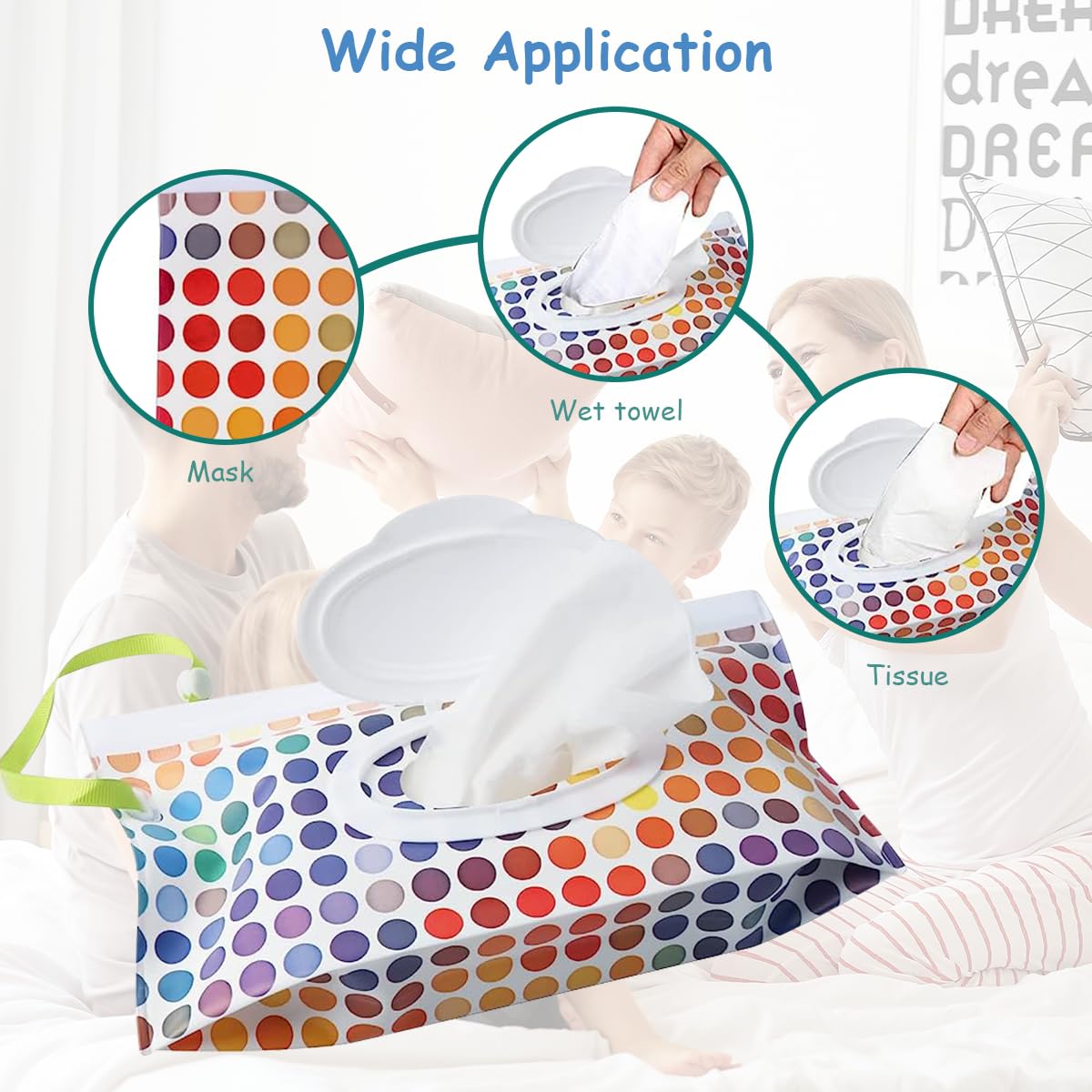 SNOWIE SOFT Baby Wipe Dispenser for Travel with Zip Lock Closure and EVA Material | 24×14cm 2 Pack