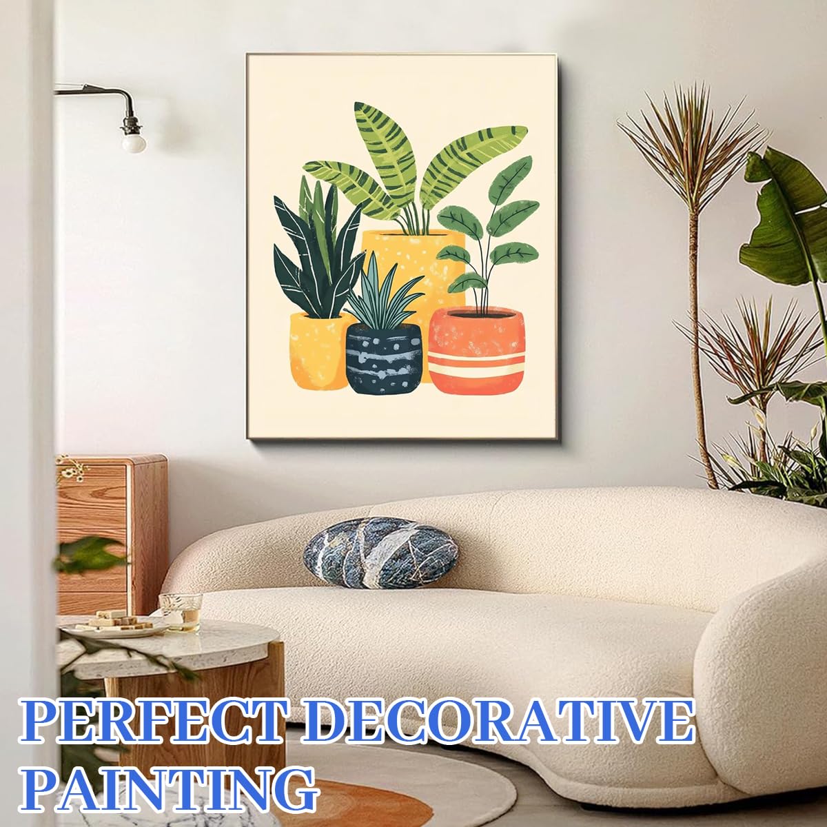 HASTHIP Paint by Numbers Kit for Adults and Kids featuring 40x50cm Canvas | Acrylic Botanical Art Set
