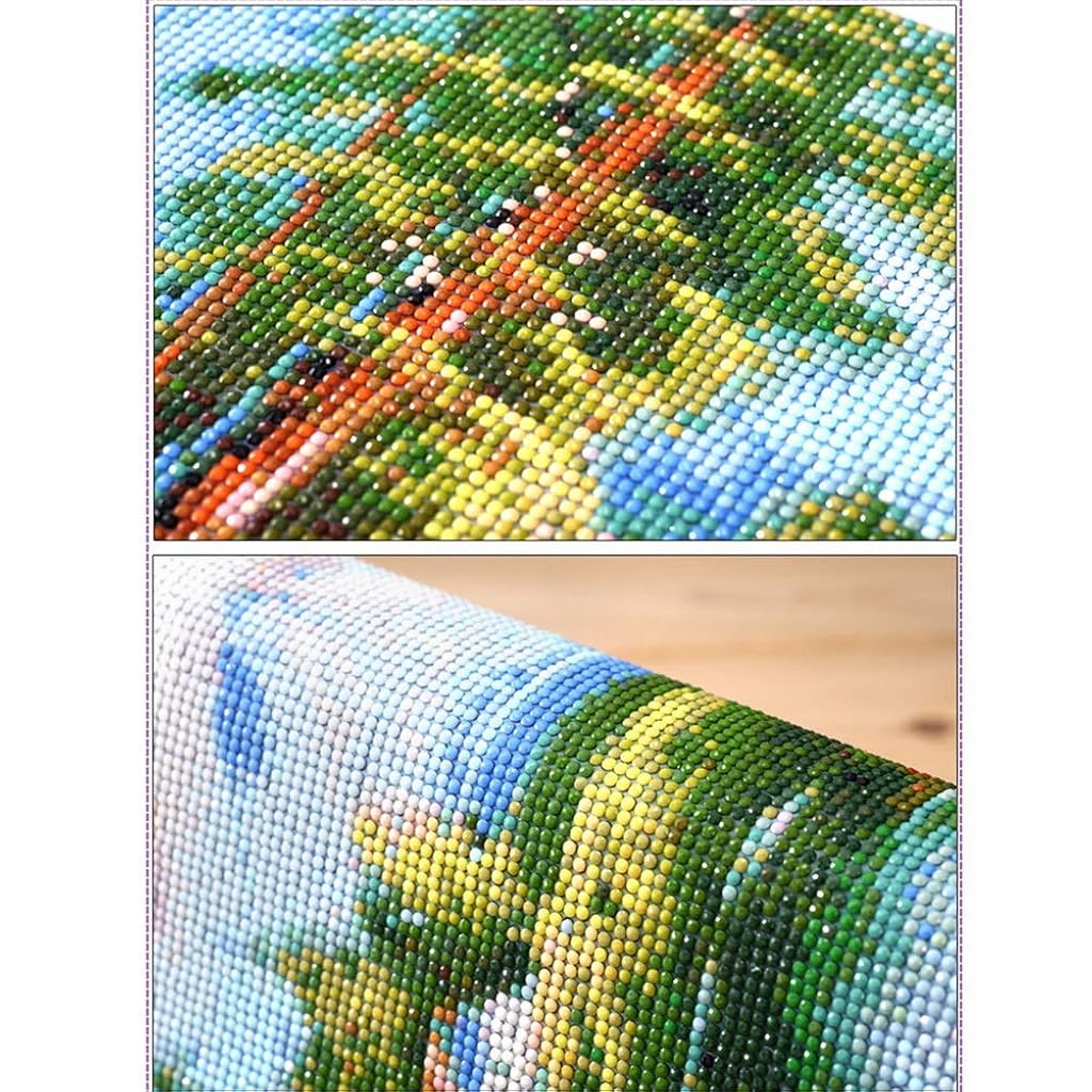 HASTHIP® Colorful Elephants DIY 5D Diamond Painting Full Drill Kits Crystal Embroidery Pictures Cross Stitch Art Craft for Home Decor Red 3 PCS