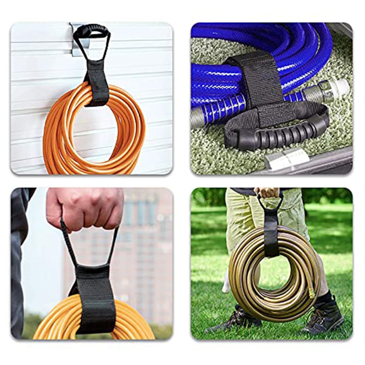 Serplex® Heavy Duty Nylon Webbing Carrying Handle Easy-Carry Lifting Handle for Garden Hoses