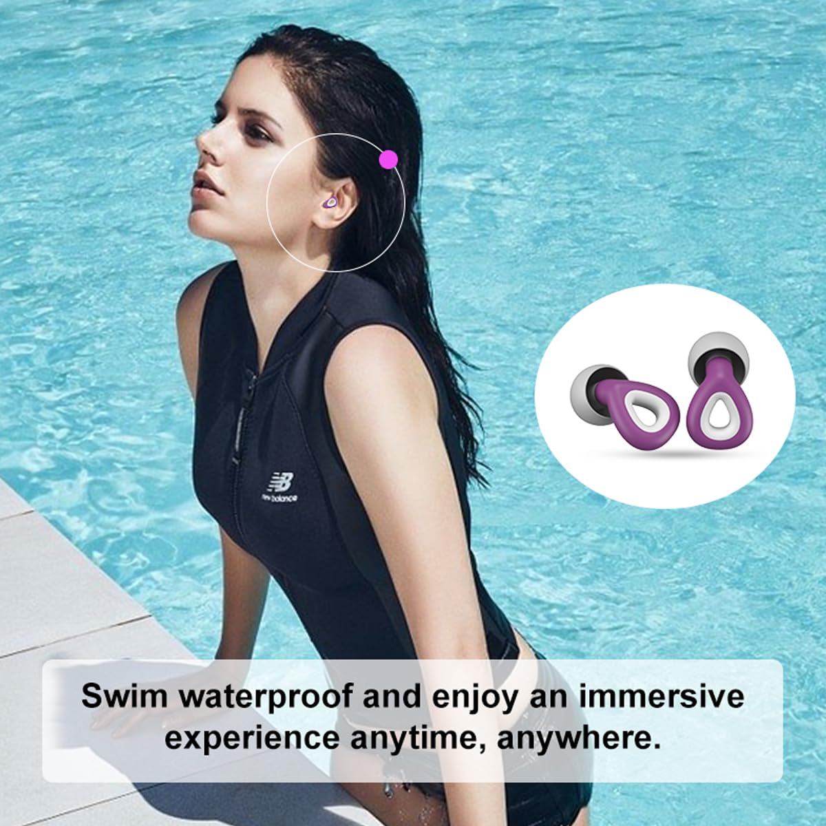 HANNEA Ear Plugs for Sleeping with 32 dB Noise Reduction Filter and Soft Silicone Tips | 3 Sizes