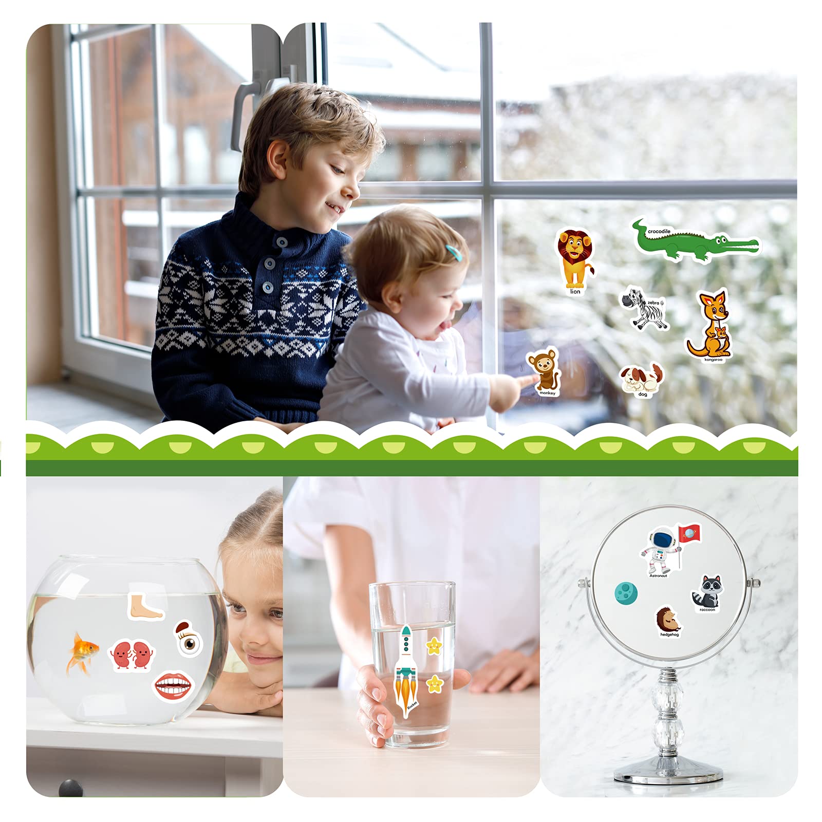 PATPAT Stickers for Kids featuring 3 Theme Reusable PVC Sticker Books for Toddlers | Montessori Educational Toy