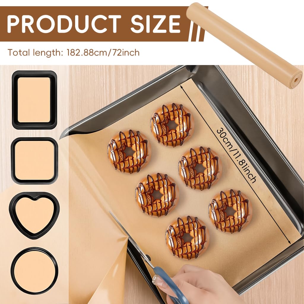 Supvox Reusable Silicone Baking Pot Liner 30x180cm for Oven and Pans | Non Stick Oil Proof Trim to Fit