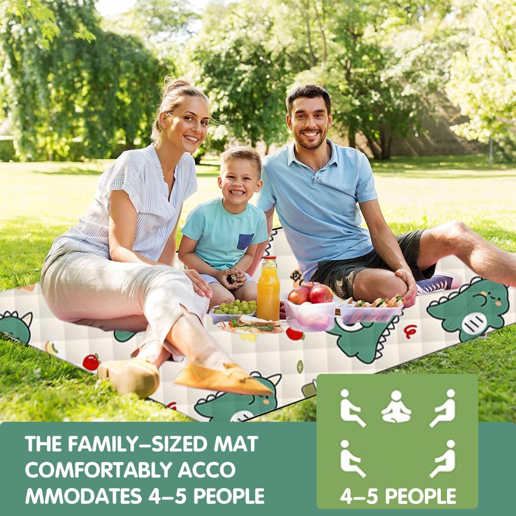 Proberos Picnic Mat for Outdoor Travel and Beach | 200 x 200cm Waterproof Oxford Cloth Blanket