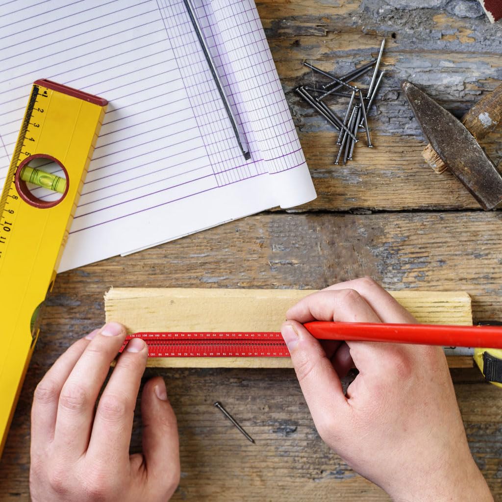 Serplex Woodworking Compass for Carpenters with 5.75 in Swiveling Head and Aluminum Alloy Construction