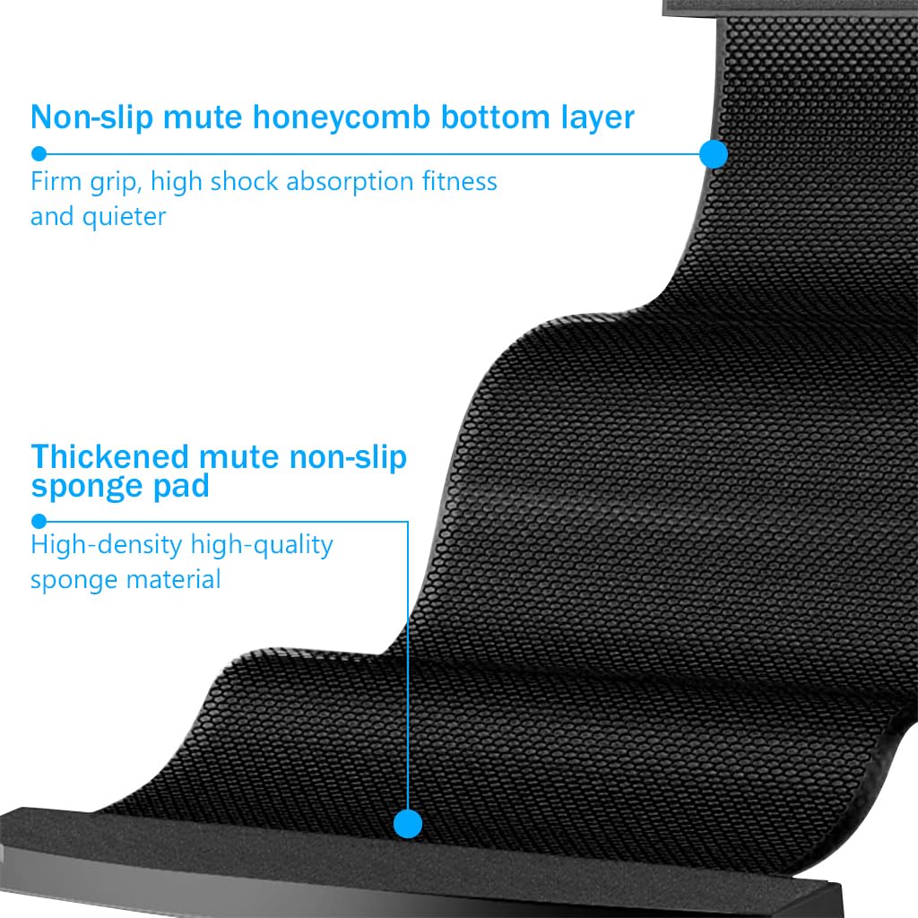 Proberos Slide Board Mat for Home Fitness with Anti Slip PVC Surface 200x50cm | Includes Sliding Boots and Storage Bag