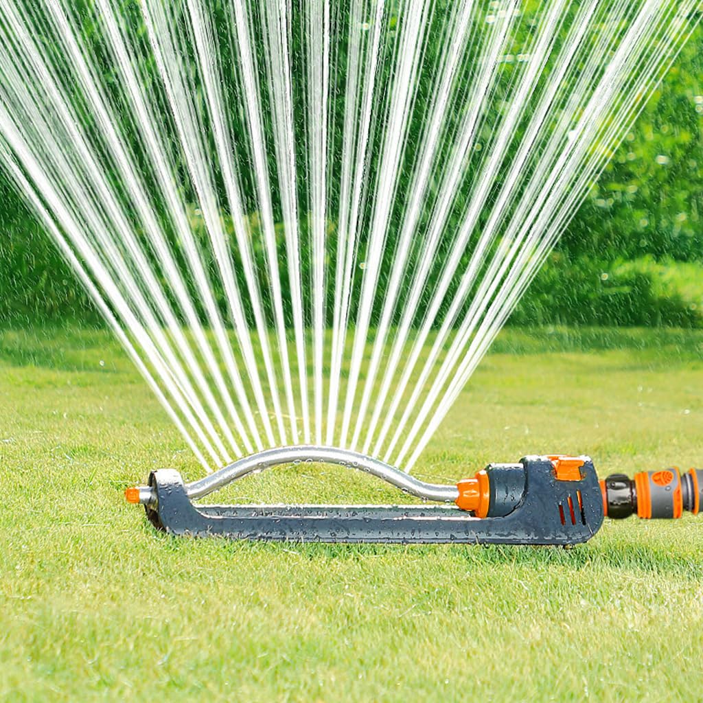 HASTHIP Garden Sprinkler for Lawn and Yard Watering with 180° Adjustable Rotation | Brass and Metal Base for Stable Automatic Irrigation