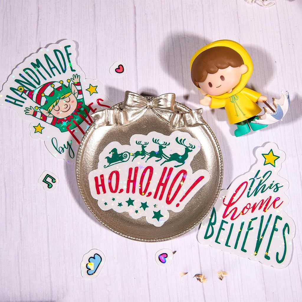 OFIFO Holographic Vinyl Sticker Paper for DIY Crafts with 36 A4 Sheets | Waterproof and Self Adhesive