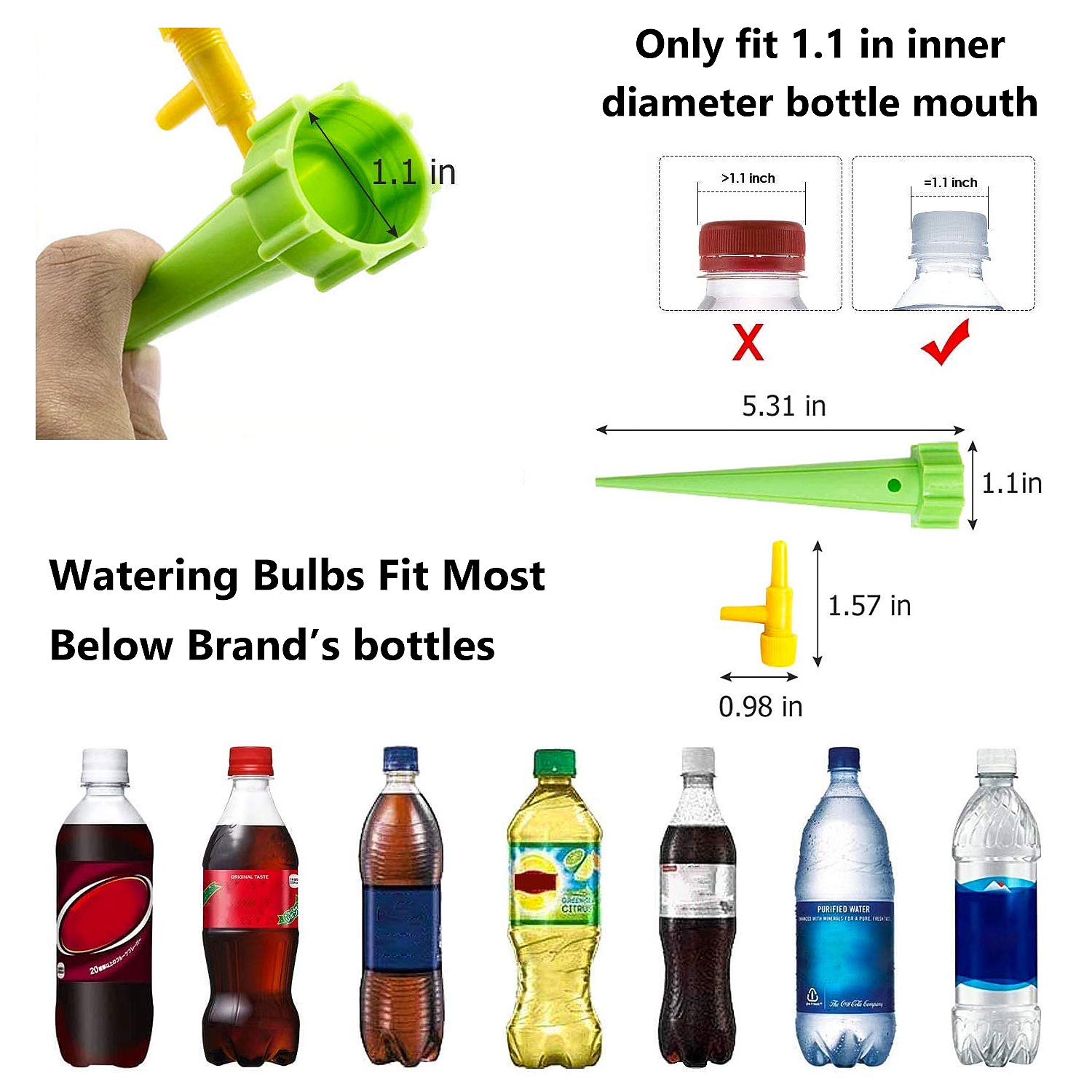 HASTHIP Drip Irrigation Kit for Home Garden with Adjustable Valve | 12 Pcs ABS Plant Watering Spikes