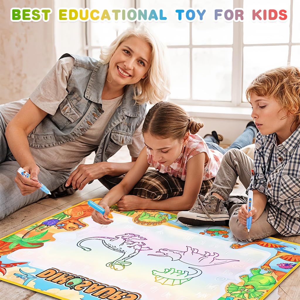 PATPAT Magic Water Doodle Mat for Kids with 40 x 30 in Drawing Area | Mess Free Creative Play