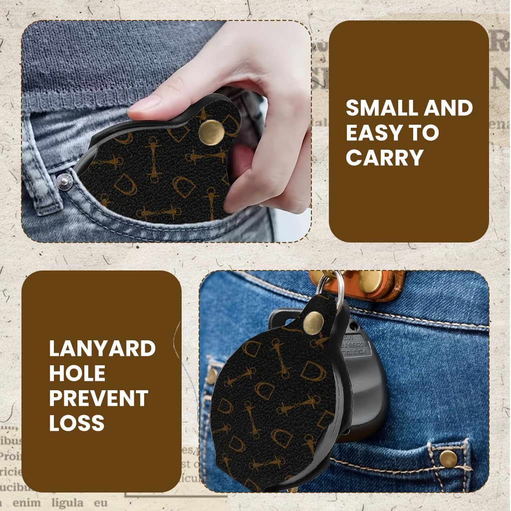 OFIFO Magnifying Glass for Reading with 10X and 15X Dual Lens Featuring Folding PU Cover | Pocket Handheld Magnifier