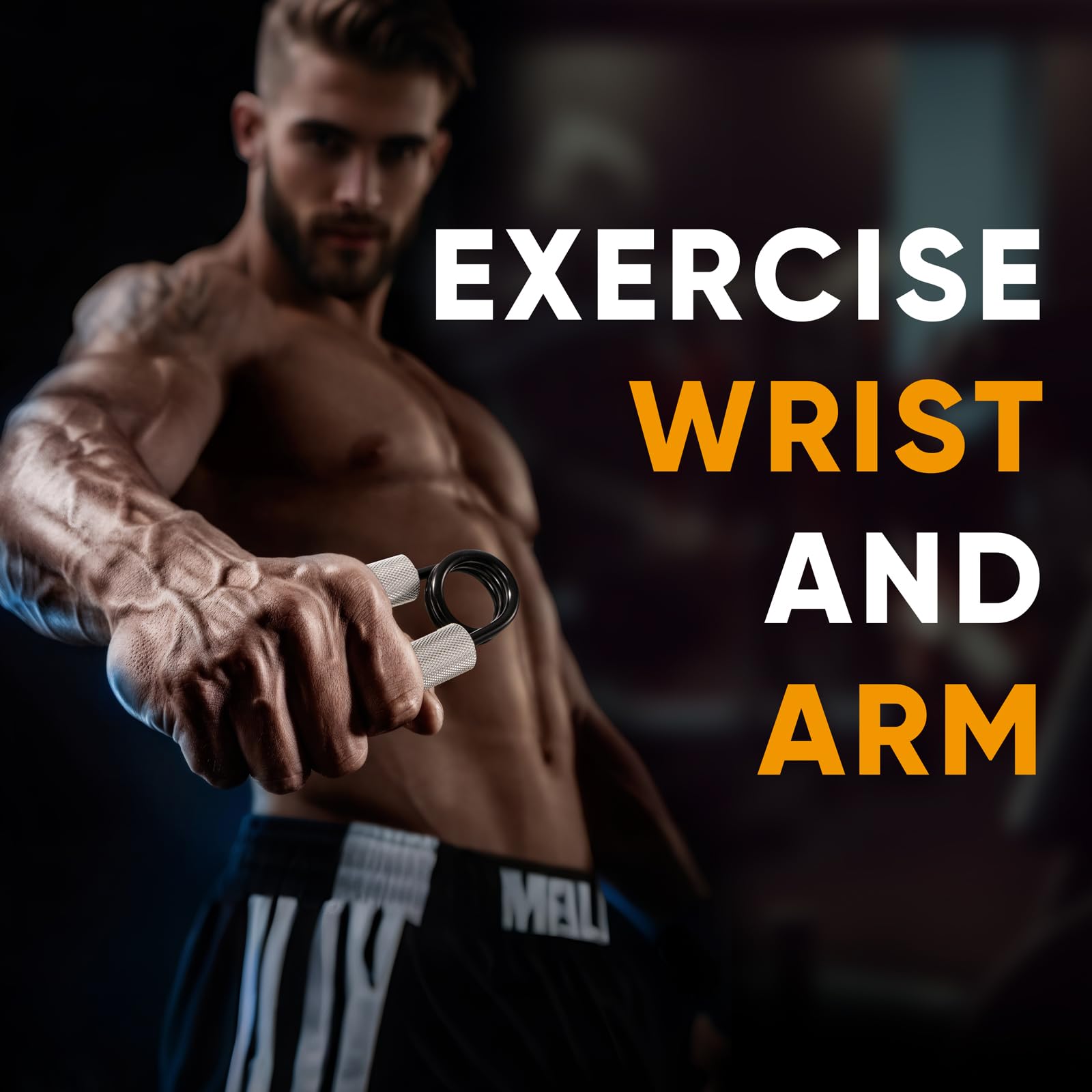 Proberos Hand Gripper for Strength Training with 5–60 kg Adjustable Resistance and Metal Spring Mechanism (Dark Grey)