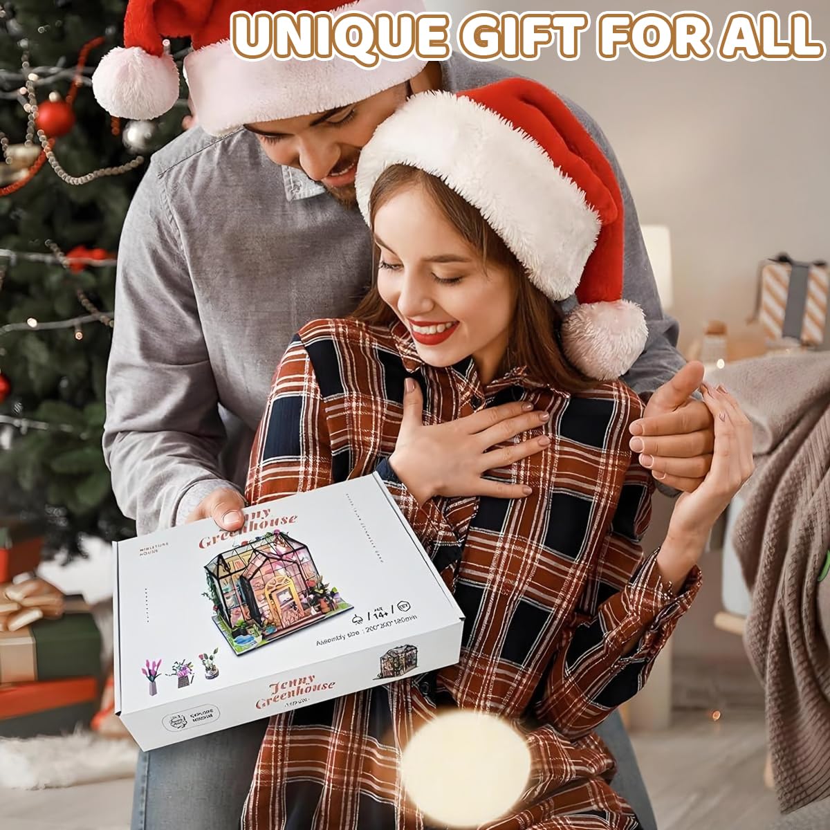 PATPAT DIY Miniature House Kit for Adults featuring LED Light and 7.87x7.87x7.08 in Design | Lovely Wooden Dollhouse Craft