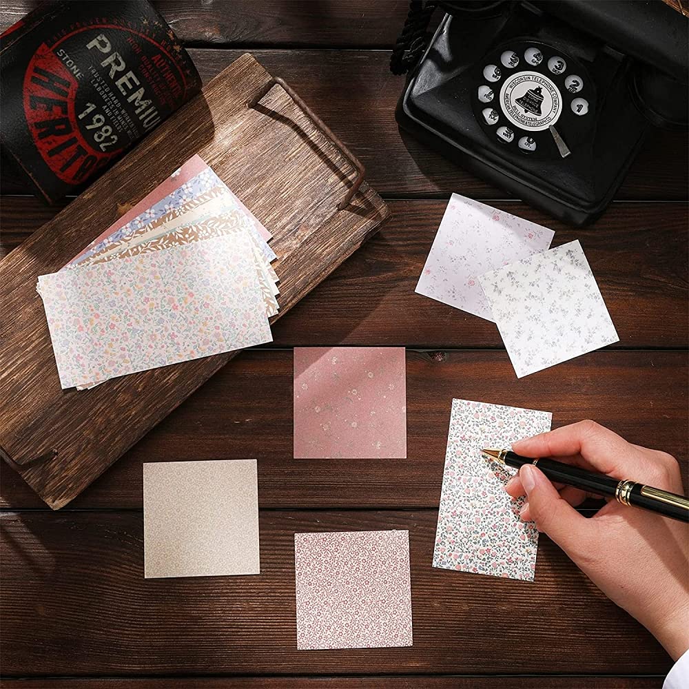 HASTHIP Vintage Scrapbook Paper Supplies for DIY Journaling with 360 Sheets in 6 Sets | Textured Matte Single Sided Designs