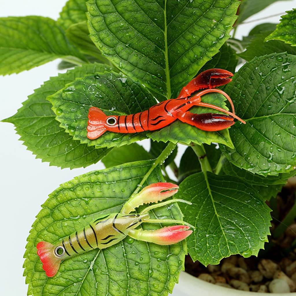 HASTHIP Fishing Lures Kit for Freshwater and Saltwater with 4 pcs 8.5cm Soft Baits | Realistic Crab Design