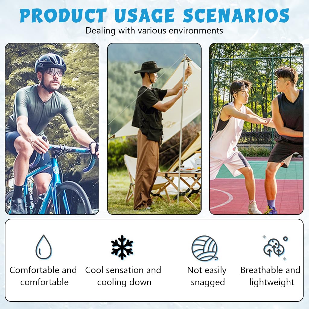 ZIBUYU Arm Sleeves for Men with Neck Gaiter for Outdoor Sports featuring 98% UV Block | Breathable Icy Touch Fabric