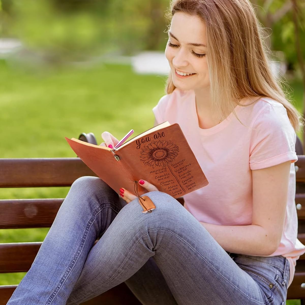 HASTHIP Christian Gifts for Women Refillable Writing Journal for Religious Inspiration | Ideal Birthday and Christmas Gift