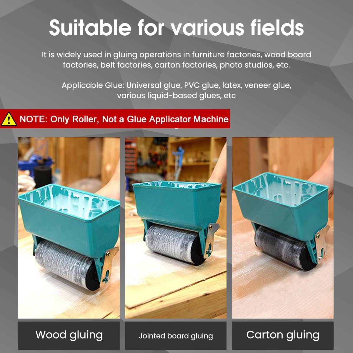 Serplex Glue Applicator Roller 6 in Reusable Sponge Replacement for Manual Use | 2 Pcs Set