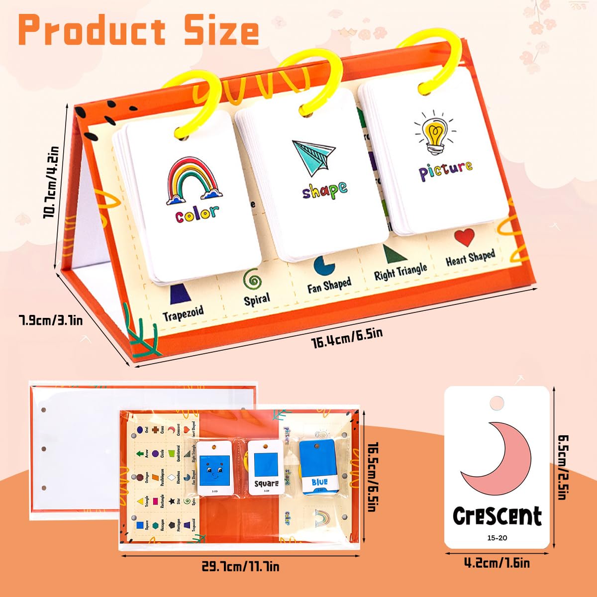 SNOWIE SOFT Early Education Flashcards for Preschool Learning with Display Stand | Engaging Illustrated Cards for Kids Aged 3–5